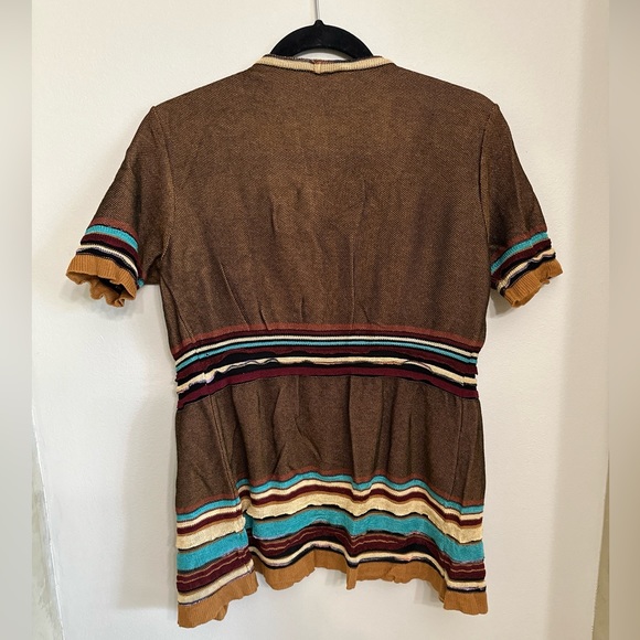 Misonni shirt small to medium size 10 brown - Picture 7 of 10